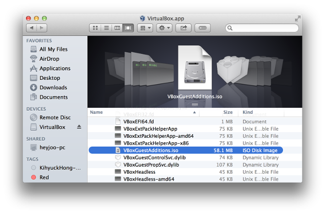 virtualbox guest additions macos